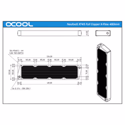 Alphacool NexXxoS XT45 Full Copper X-Flow Dissipatore - Vista aggiuntiva 7
