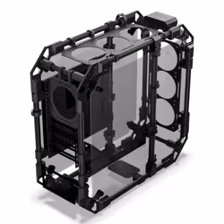 Alphacool Apex Skeleton Full Tower Nero, Carbonio - Vista aggiuntiva 4