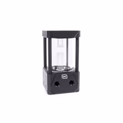 Alphacool Aurora D5, Serbatoio, Acetale, Alluminio, Vetro, Nero, Trasparente, 77 mm, 77 mm, 242 mm
