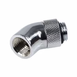 Alphacool 64197, Connettore per tubo, 1/4", Maschio/Femmina, Ottone, Cromo, Cromo