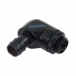 Alphacool 17136, Guarnizione, Ottone, Nero, 1/4", 90°, 35 mm