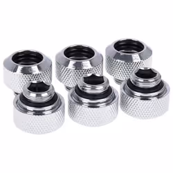 Alphacool 17376, Guarnizione, Ottone, Argento, 1/4", 21 mm, 21 mm
