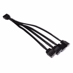 Alphacool 18710, Cavo splitter RGB, Plastica, Nero, 1 pz