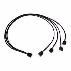 Alphacool 18712, Cavo splitter RGB, Plastica, Nero, 3-pin, 600 mm, 1 pz