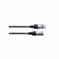 Cordial INTRO CCM 1 FM, XLR (3-pin), Maschio, XLR (3-pin), Femmina, 1 m, Nero