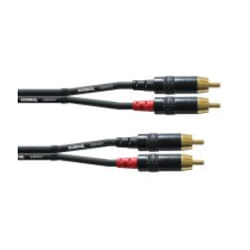 Cordial CFU 3 CC cavo audio 3 m 2 x RCA Nero