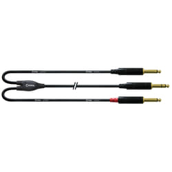 Cordial CFY 0.9 VPP cavo audio 0,9 m 6.35mm 2 x 6.35mm Nero
