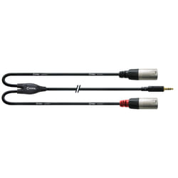 Cordial CFY WMM cavo audio 3 m 3.5mm 2 x XLR Nero