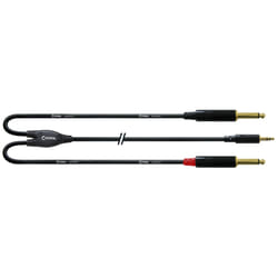 Cordial CFY 3 WPP cavo audio 3 m 2 x 6.35mm 3.5mm Nero