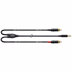 Cordial CFY 6 WCC, 2 x RCA, Maschio, 3.5mm, Maschio, 6 m, Nero