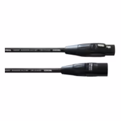 Cordial CIM 0.5 FM, XLR (3-pin), Maschio, XLR (3-pin), Femmina, 0,5 m, Nero