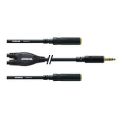 Cordial CFY 0.3 WYY cavo audio 0,3 m 3.5mm 2 x 6.35mm Nero
