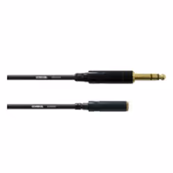Cordial CFM 3 VY, 3.5mm, Maschio, 6.35mm, Femmina, 3 m, Nero
