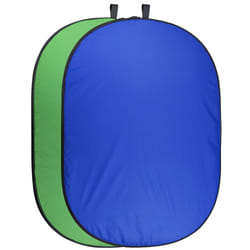 Walimex 20732 sfondi per foto Cotone, Metallo Monocromatico Blu, Verde