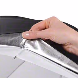 Walimex 17655 ombrello Nero, Bianco - Vista aggiuntiva 4
