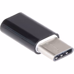 Joy-iT K-1483 adattatore per inversione del genere dei cavi MicroUSB - B USB - C Nero