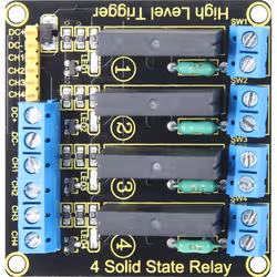Joy-iT SBC-SSR01 accessorio per scheda di sviluppo Modulo di relè Nero, Blu, Oro, Argento - Vista aggiuntiva 2