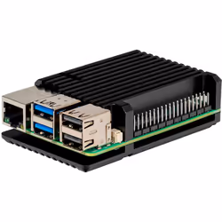 Joy-iT RB-AlucaseP5-07, Custodia, Raspberry Pi 5, Raspberry Pi, Nero, Alluminio, 87 mm