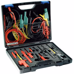 Dettagli tecnici Categoria di misura (LOV) CAT III 1000 V Collegamento (Componenti) Connettore 4 mm, Connettore 2 mm Colore N ...