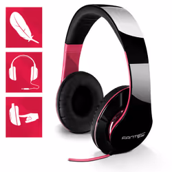 Fantec SHP-250AJ Auricolare Cablato A Padiglione MUSICA Nero, Rosa - Vista aggiuntiva 4
