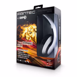 Fantec SHP-3 Auricolare Cablato A Padiglione Musica e Chiamate Nero, Bianco - Vista aggiuntiva 6