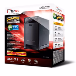 Fantec QB-X2U31R array di dischi Nero - Vista aggiuntiva 5
