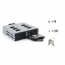 Fantec MR-SA1262-12G 13,3 cm (5.25") Pannello portante Nero - Vista aggiuntiva 4