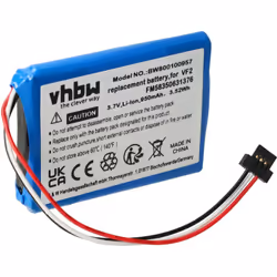 vhbw - the clever way - Batteria ricaricabile di ricambio, compatibile e di alta qualità, ad alta capacità, per dispositivo d ...