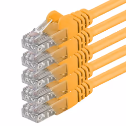 1aTTack 0.25m 2x RJ-45 Cat6 UTP M/M, 0,25 m, Cat6, U/UTP (UTP), RJ-45, RJ-45, Giallo