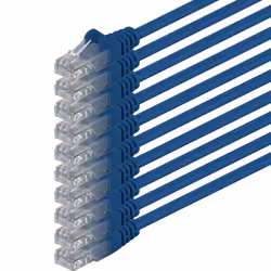 1aTTack 0.5m 2x RJ-45 Cat6 UTP M/M, 0,5 m, Cat6, U/UTP (UTP), RJ-45, RJ-45, Blu