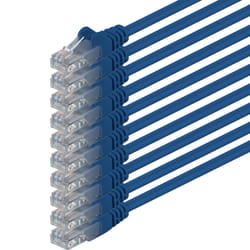 1aTTack 0.5m 2x RJ-45 Cat6 UTP M/M cavo di rete Blu 0,5 m U/UTP (UTP)