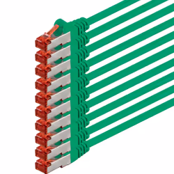 1aTTack 0.5m Cat6 SSTP, 0,5 m, Cat6, S/FTP (S-STP), RJ-45, RJ-45, Verde
