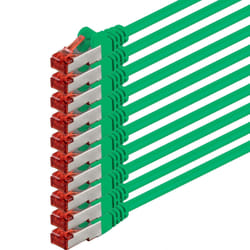 1aTTack 0.5m Cat6 SSTP cavo di rete Verde 0,5 m S/FTP (S-STP)