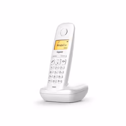 Gigaset A170, Telefono DECT, Cornetta wireless, Telefono con vivavoce, 50 voci, Identificatore di chiamata, Bianco