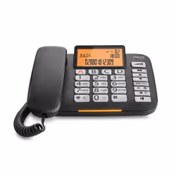 Gigaset DL580 Telefono analogico Identificatore di chiamata Nero - Vista aggiuntiva 3