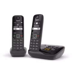 Gigaset AS690A Duo Telefono analogico/DECT Nero