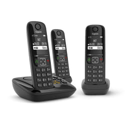 Gigaset AS690A Trio Telefono analogico/DECT Nero
