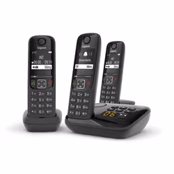 Gigaset AS690A Trio Telefono analogico/DECT Nero