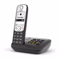 Gigaset A690A Telefono analogico/DECT Nero - Vista aggiuntiva 3