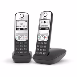 Gigaset A690A Duo Telefono analogico/DECT Identificatore di chiamata Nero - Vista aggiuntiva 2