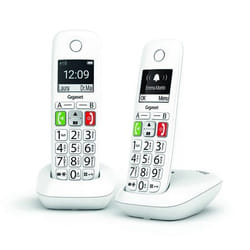 Gigaset E290 Duo Telefono analogico/DECT Identificatore di chiamata Bianco