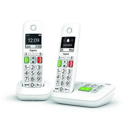 Gigaset E290A Duo Telefono analogico/DECT Identificatore di chiamata Bianco