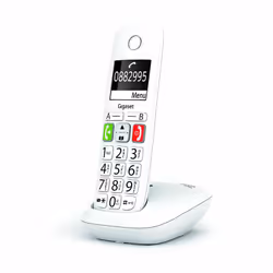 Gigaset E290, Telefono analogico/DECT, Cornetta wireless, Telefono con vivavoce, 150 voci, Identificatore di chiamata, Bianco
