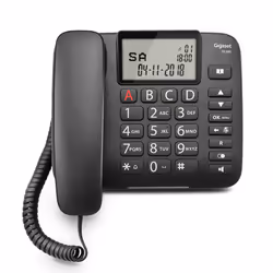 Gigaset DL380 Telefono analogico Identificatore di chiamata Nero - Vista aggiuntiva 8