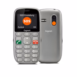 Gigaset GL390, Barra, Doppia SIM, 5,59 cm (2.2"), 0,3 MP, 800 mAh, Argento