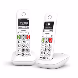 Gigaset E290 Duo Telefono analogico/DECT Identificatore di chiamata Bianco