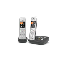 Gigaset CE575 A Duo Telefono analogico/DECT Identificatore di chiamata Nero, Argento