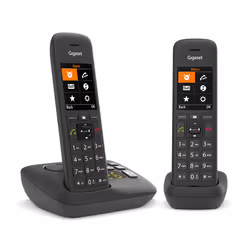 Gigaset C575A Duo, Telefono analogico/DECT, Cornetta wireless, Telefono con vivavoce, 200 voci, Identificatore di chiamata, N ...