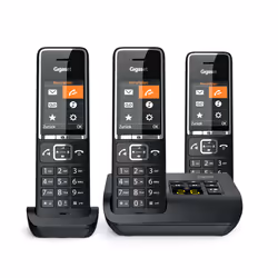 Gigaset COMFORT 550A Telefono analogico Identificatore di chiamata Nero