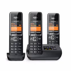 Gigaset COMFORT 550A Telefono analogico Identificatore di chiamata Nero